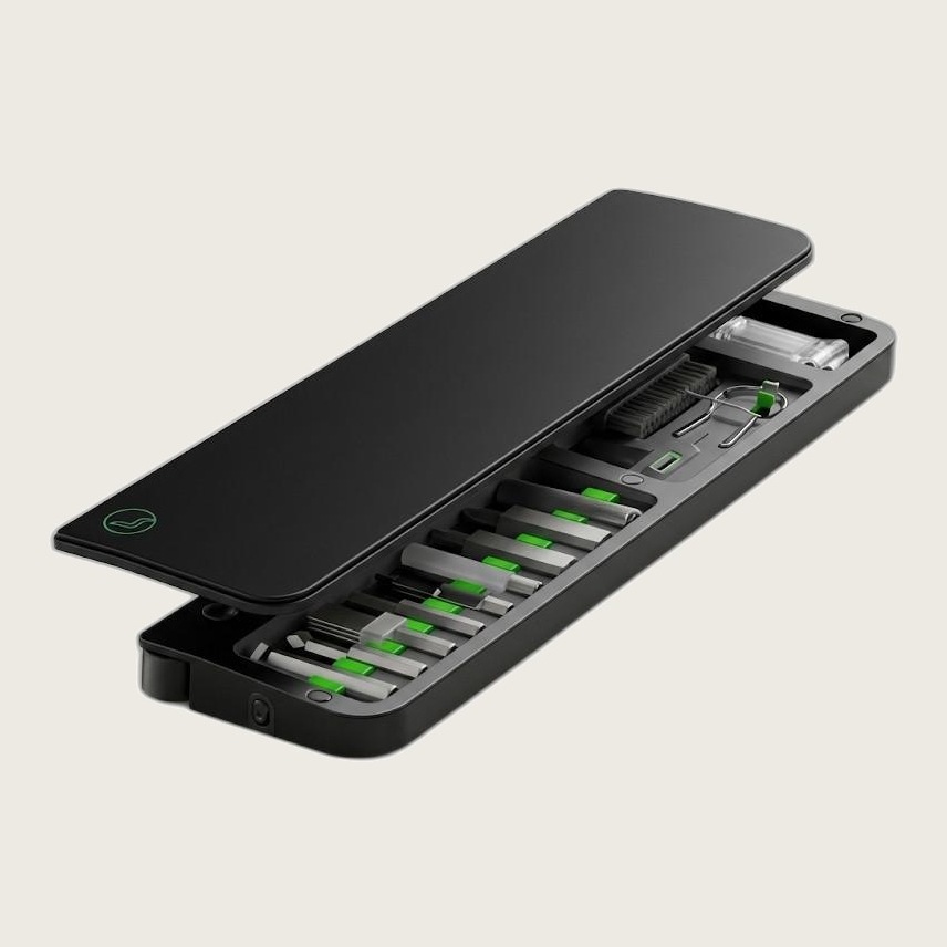 Reposamuñecas 2 en 1 con kit de limpieza integrado ERGORA — vista general