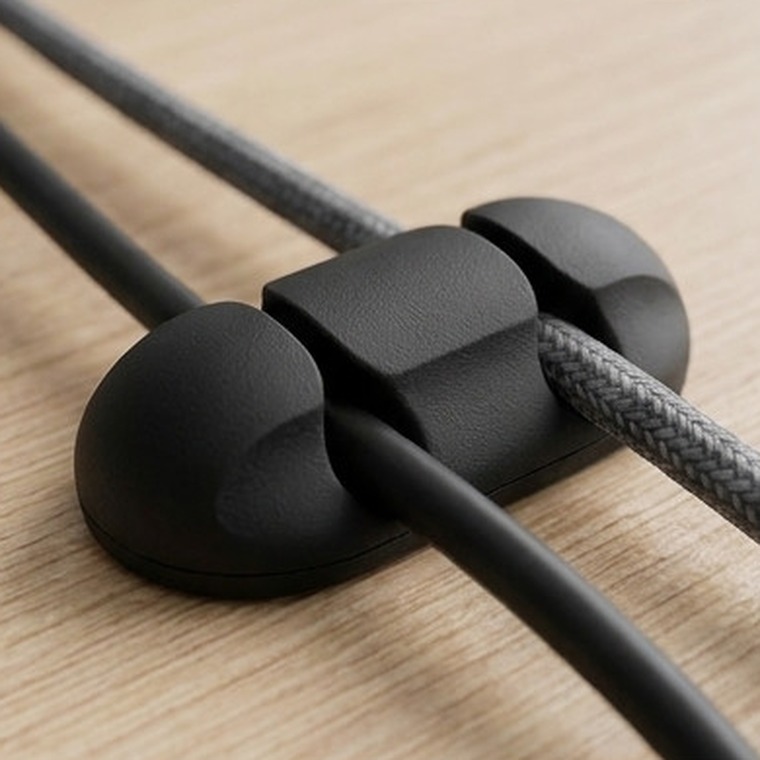 Organizador de cables ERGORA — primer plano del clip